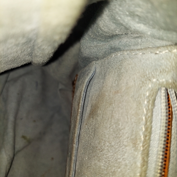 Lambertson Truex Women's Structured Leather/Suede Strap Hand Bag - Picture 10 of 12